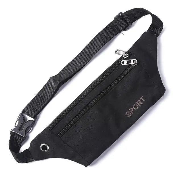 Unisex Casual Canvas Waist Bag Functional Comfortable Waist Bag Classic Waterproof Cross Body Traveling Bag Stevvex