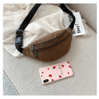 Unisex Casual Canvas Waist Bag Functional Comfortable Waist Bag Classic Waterproof Cross Body Traveling Bag Stevvex