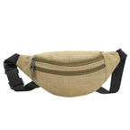 Unisex Casual Canvas Waist Bag Functional Comfortable Waist Bag Classic Waterproof Cross Body Traveling Bag Stevvex