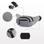 Unisex Casual Chest Belt Simple Waist Bag Adjustable Fanny Pack Pouch Outdoors Traveling Bag Stevvex