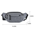 Unisex Casual Crossbody Women Waist Bag Retro Design Large Capacity Canvas Travel Adjustable Phone Bag Fanny Hip Bags Hands-Free Wallets Waist Pack Stevvex