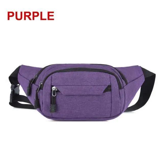 Unisex Casual Crossbody Women Waist Bag Retro Design Large Capacity Canvas Travel Adjustable Phone Bag Fanny Hip Bags Hands-Free Wallets Waist Pack Stevvex