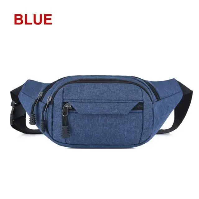 Unisex Casual Crossbody Women Waist Bag Retro Design Large Capacity Canvas Travel Adjustable Phone Bag Fanny Hip Bags Hands-Free Wallets Waist Pack Stevvex