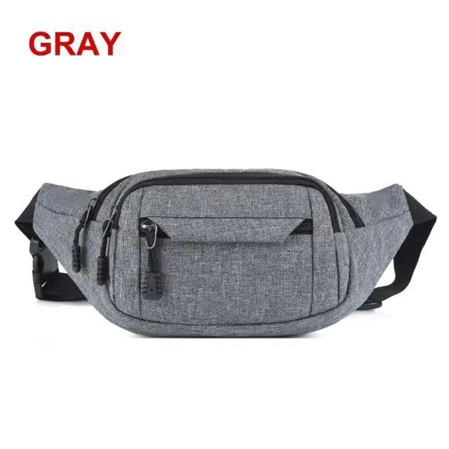 Unisex Casual Crossbody Women Waist Bag Retro Design Large Capacity Canvas Travel Adjustable Phone Bag Fanny Hip Bags Hands-Free Wallets Waist Pack Stevvex