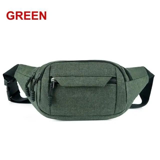 Unisex Casual Crossbody Women Waist Bag Retro Design Large Capacity Canvas Travel Adjustable Phone Bag Fanny Hip Bags Hands-Free Wallets Waist Pack Stevvex
