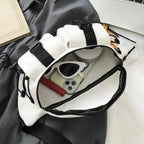 Unisex Casual Stylish Zipper Fanny Black Waist Bag Comfortable Travel Cross Body Bag Large Capacity Bags Stevvex