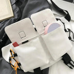 Unisex Casual Stylish Zipper Fanny Black Waist Bag Comfortable Travel Cross Body Bag Large Capacity Bags Stevvex