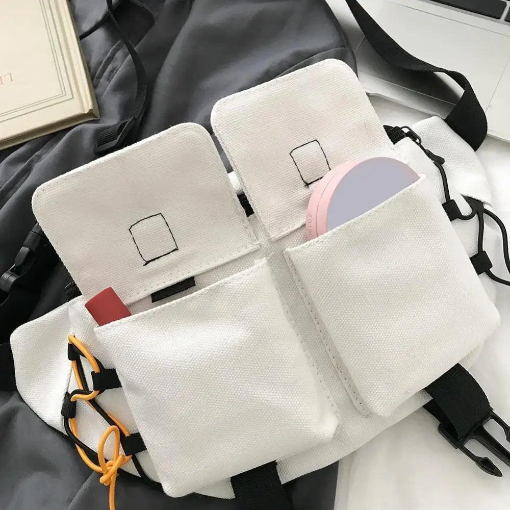 Unisex Casual Stylish Zipper Fanny Black Waist Bag Comfortable Travel Cross Body Bag Large Capacity Bags Stevvex