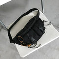 Unisex Casual Stylish Zipper Fanny Black Waist Bag Comfortable Travel Cross Body Bag Large Capacity Bags Stevvex