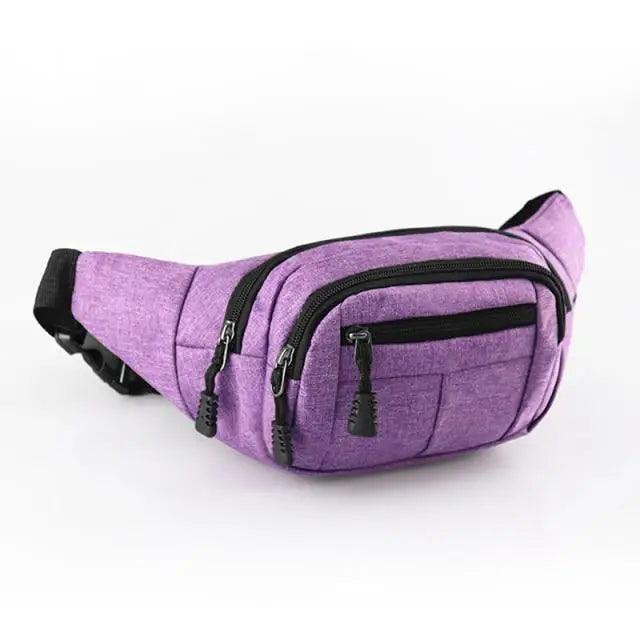 Unisex Classic Design Sports Fanny Pack Stylish Waist Bag Large Capacity Outdoor Travel Waist Bag Stevvex