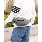 Unisex Classic Design Sports Fanny Pack Stylish Waist Bag Large Capacity Outdoor Travel Waist Bag Stevvex