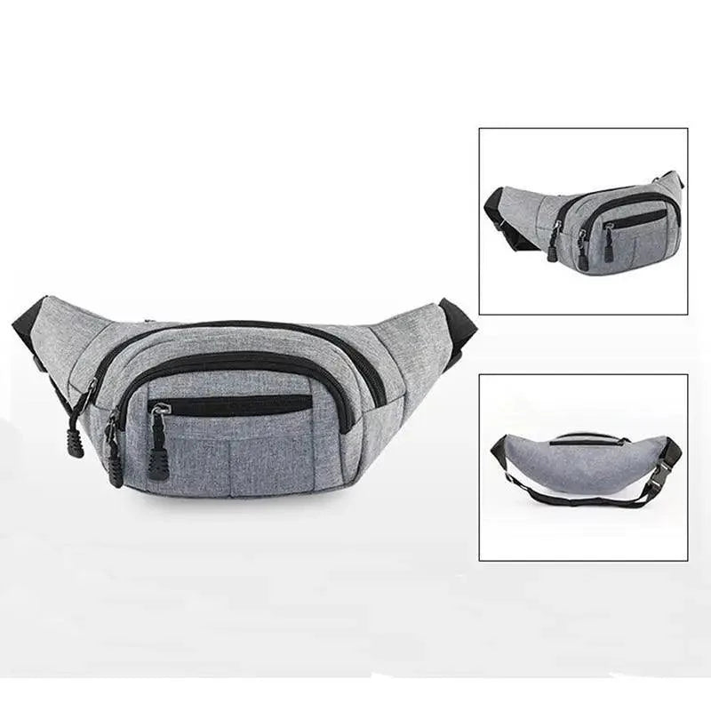 Unisex Classic Design Sports Fanny Pack Stylish Waist Bag Large Capacity Outdoor Travel Waist Bag Stevvex