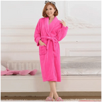 Unisex Comfortable Fleece Soft Bathrobes Elegant Sleepwear For Men And Women Winter Indoor Warm Bathrobe Stevvex