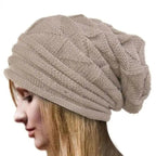 Unisex  Cute Oversized Winter Baggy Cool Caps Autumn Beanies For Men Women Classy Warm Cap For Cold Weather Stevvex