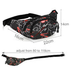 Unisex Fashion Adjustable Belt Travel Bag Running Stylish Outdoor Sports Fanny Pack PU Waterproof Cross Body Waist Bags Stevvex