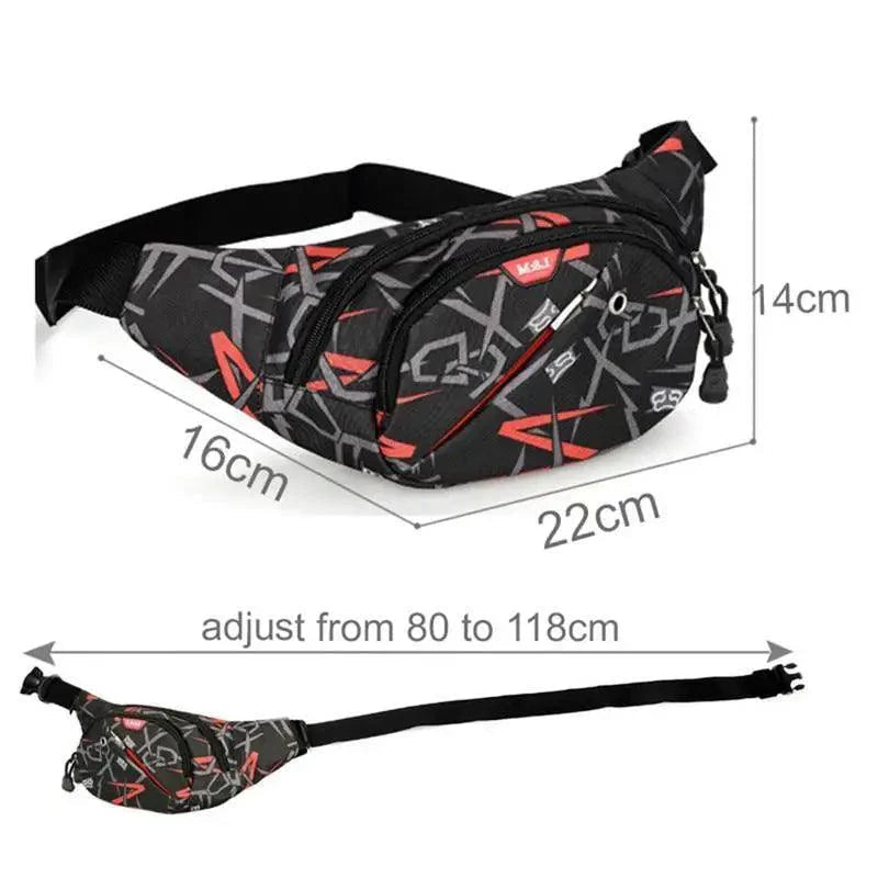 Unisex Fashion Adjustable Belt Travel Bag Running Stylish Outdoor Sports Fanny Pack PU Waterproof Cross Body Waist Bags Stevvex