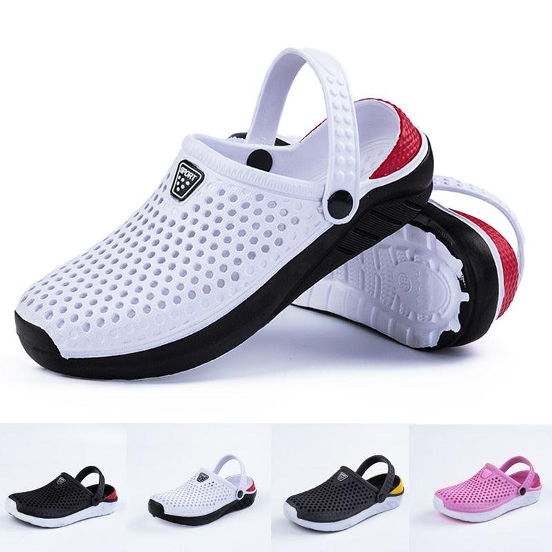 Unisex Fashion Beach Sandals Thick Sole Slipper Waterproof Anti-Slip Sandals Flip Flops Summer Breathable Mesh Sandals Beach Footwear Anti-Slip Slippers Quick Drying Sandals Stevvex