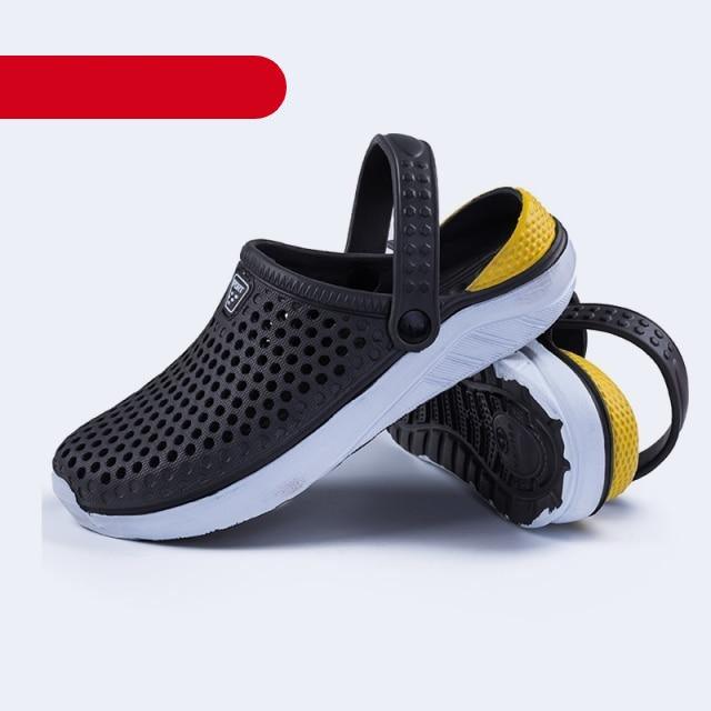 Unisex Fashion Beach Sandals Thick Sole Slipper Waterproof Anti-Slip Sandals Flip Flops Summer Breathable Mesh Sandals Beach Footwear Anti-Slip Slippers Quick Drying Sandals Stevvex