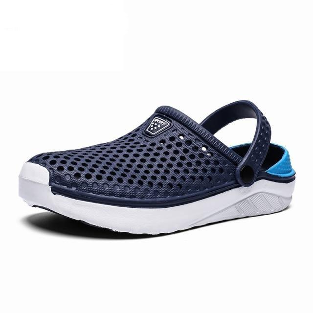 Unisex Fashion Beach Sandals Thick Sole Slipper Waterproof Anti-Slip Sandals Flip Flops Summer Breathable Mesh Sandals Beach Footwear Anti-Slip Slippers Quick Drying Sandals Stevvex