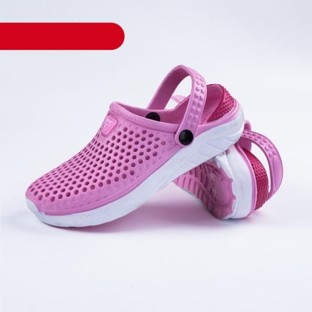 Unisex Fashion Beach Sandals Thick Sole Slipper Waterproof Anti-Slip Sandals Flip Flops Summer Breathable Mesh Sandals Beach Footwear Anti-Slip Slippers Quick Drying Sandals Stevvex