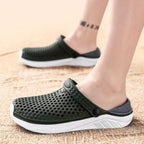 Unisex Fashion Beach Sandals Thick Sole Slipper Waterproof Anti-Slip Sandals Flip Flops Summer Breathable Mesh Sandals Beach Footwear Anti-Slip Slippers Quick Drying Sandals Stevvex