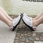 Unisex Fashion Beach Sandals Thick Sole Slipper Waterproof Anti-Slip Sandals Flip Flops Summer Breathable Mesh Sandals Beach Footwear Anti-Slip Slippers Quick Drying Sandals Stevvex