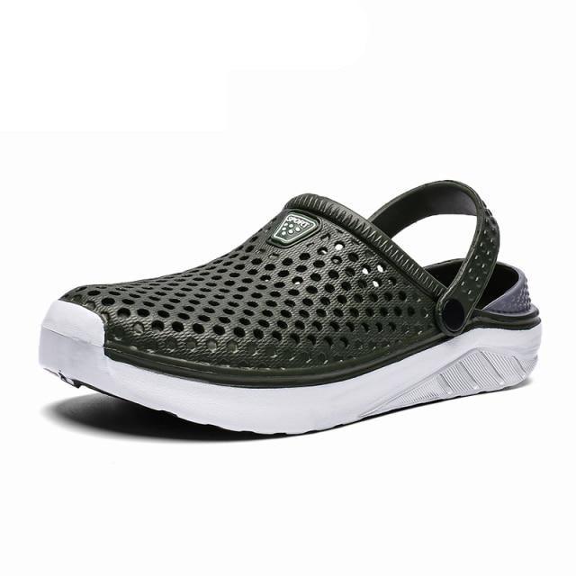 Unisex Fashion Beach Sandals Thick Sole Slipper Waterproof Anti-Slip Sandals Flip Flops Summer Breathable Mesh Sandals Beach Footwear Anti-Slip Slippers Quick Drying Sandals Stevvex