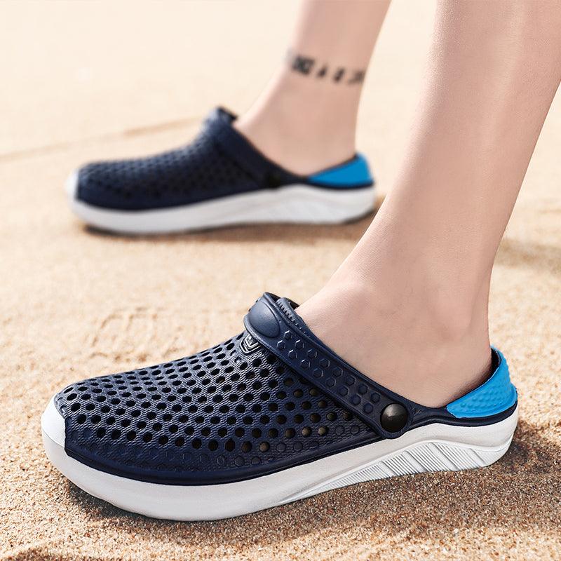 Unisex Fashion Beach Sandals Thick Sole Slipper Waterproof Anti-Slip Sandals Flip Flops Summer Breathable Mesh Sandals Beach Footwear Anti-Slip Slippers Quick Drying Sandals Stevvex