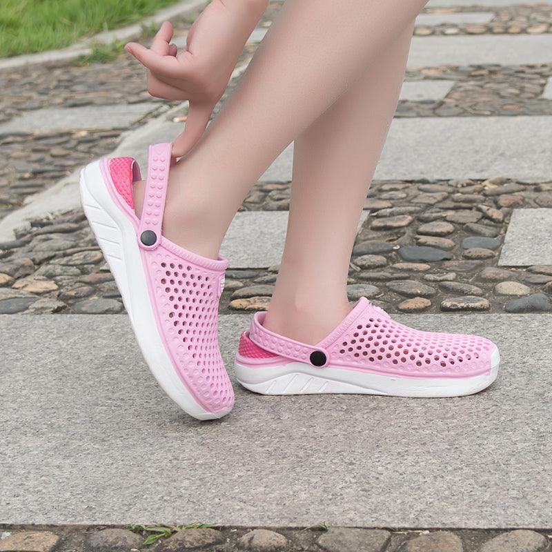 Unisex Fashion Beach Sandals Thick Sole Slipper Waterproof Anti-Slip Sandals Flip Flops Summer Breathable Mesh Sandals Beach Footwear Anti-Slip Slippers Quick Drying Sandals Stevvex