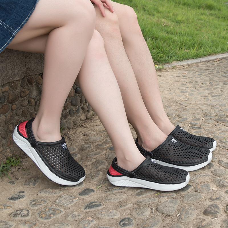 Unisex Fashion Beach Sandals Thick Sole Slipper Waterproof Anti-Slip Sandals Flip Flops Summer Breathable Mesh Sandals Beach Footwear Anti-Slip Slippers Quick Drying Sandals Stevvex