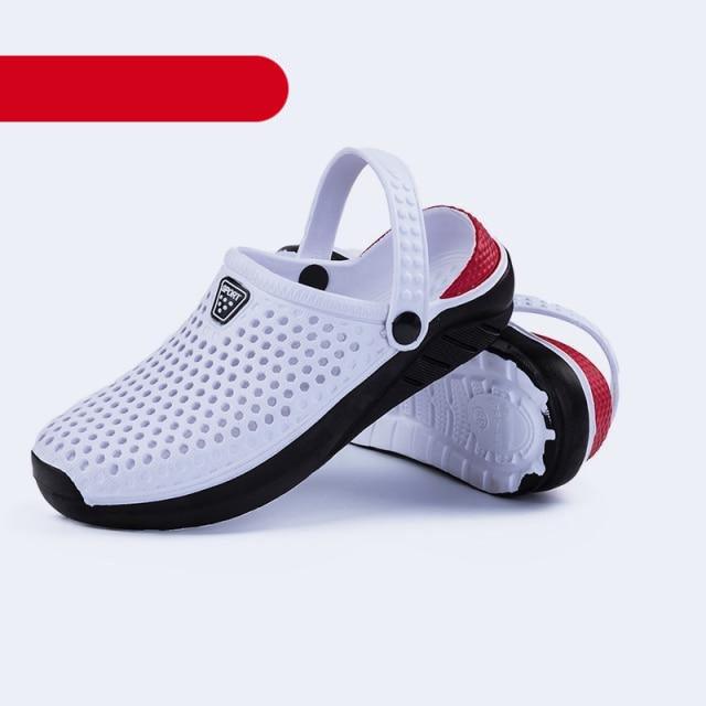Unisex Fashion Beach Sandals Thick Sole Slipper Waterproof Anti-Slip Sandals Flip Flops Summer Breathable Mesh Sandals Beach Footwear Anti-Slip Slippers Quick Drying Sandals Stevvex