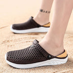 Unisex Fashion Beach Sandals Thick Sole Slipper Waterproof Anti-Slip Sandals Flip Flops Summer Breathable Mesh Sandals Beach Footwear Anti-Slip Slippers Quick Drying Sandals Stevvex
