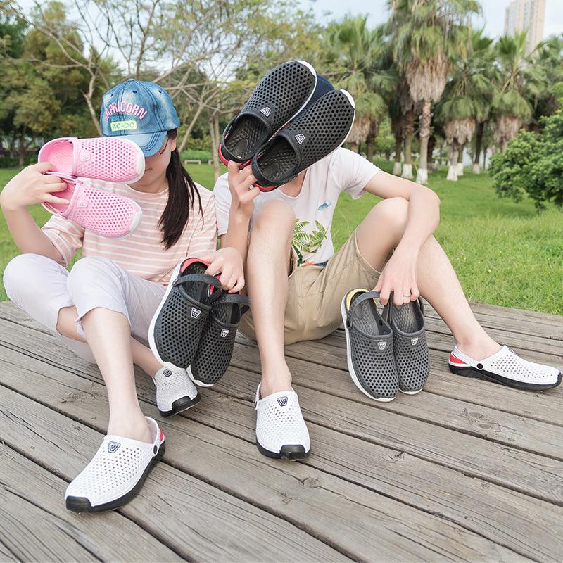 Unisex Fashion Beach Sandals Thick Sole Slipper Waterproof Anti-Slip Sandals Flip Flops Summer Breathable Mesh Sandals Beach Footwear Anti-Slip Slippers Quick Drying Sandals Stevvex