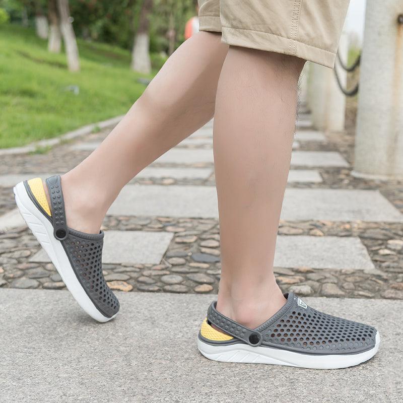 Unisex Fashion Beach Sandals Thick Sole Slipper Waterproof Anti-Slip Sandals Flip Flops Summer Breathable Mesh Sandals Beach Footwear Anti-Slip Slippers Quick Drying Sandals Stevvex