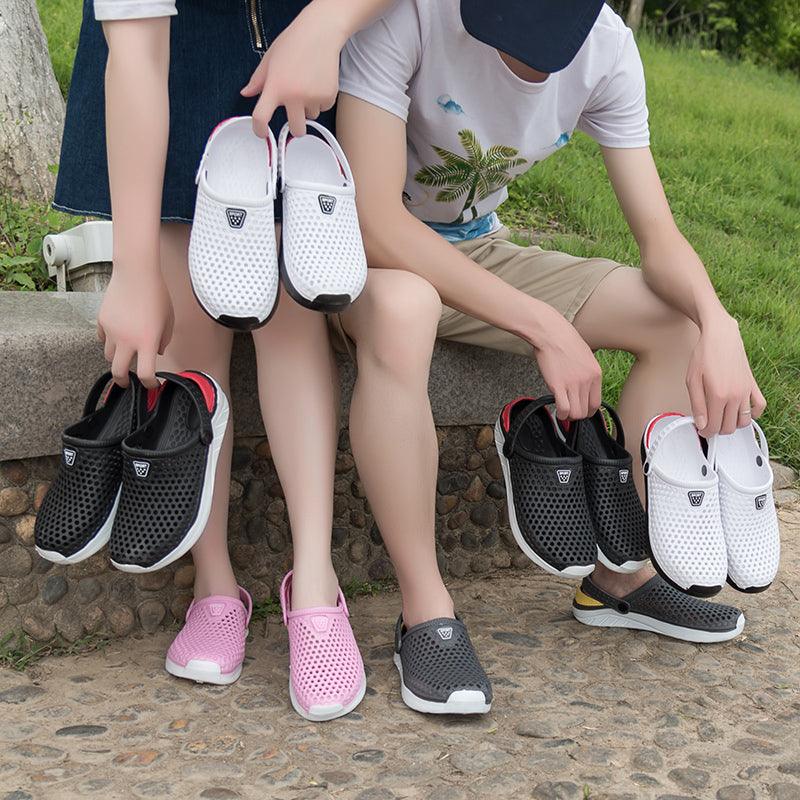 Unisex Fashion Beach Sandals Thick Sole Slipper Waterproof Anti-Slip Sandals Flip Flops Summer Breathable Mesh Sandals Beach Footwear Anti-Slip Slippers Quick Drying Sandals Stevvex