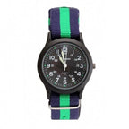 Unisex Fashion Nylon Fabric Kids Children Watch Sport Thin Students Canvas Quartz Dress Wristwatch Military Time Watch  Field Outdoor Sport Mens Wristwatch With Slip-Thru Nylon Band Stevvex