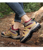 Unisex Hiking Sports Shoes Non-slip Men's Work Casual Shoes Outdoor Hunting Boots Waterproof High Top Winter Warm Outdoor Walking Lace Up Anti-Slip Breathable Ankle Booties