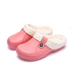 Unisex Home Shoes Winter Clogs Indoor Plush Warm Slippers Sandals For Women New Fashion Footwear Soft Slides Cozy Indoor Outdoor Knit Slipper Clog With Plush Warm Fur Lining Slippers For Women