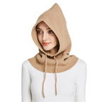 Unisex Knit Scarf Hood Hat Winter Women Cashmere Beanie Bonnet Lady Wool Neck Protect Balaclava Skellies Men Hooded Fashion Balaclava Shawl Women Winter Hat Soft Knitted Hooded Neck Collar Cap Beanie Hat Warm Scarf Unisex Bonnet Hooded Sc Stevvex