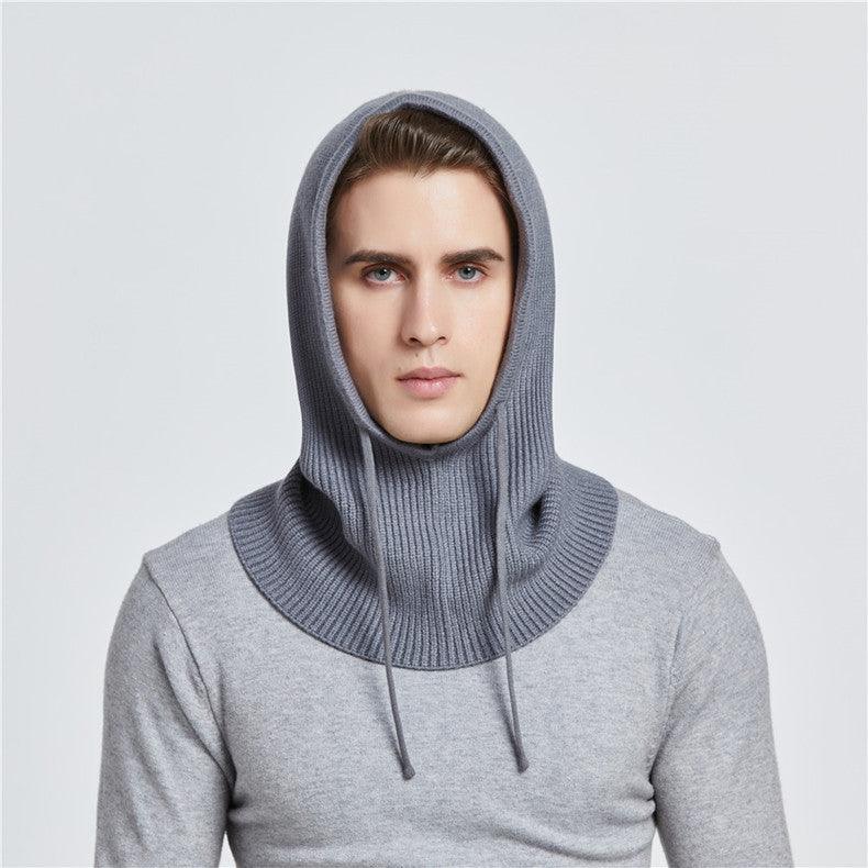 Unisex Knit Scarf Hood Hat Winter Women Cashmere Beanie Bonnet Lady Wool Neck Protect Balaclava Skellies Men Hooded Fashion Balaclava Shawl Women Winter Hat Soft Knitted Hooded Neck Collar Cap Beanie Hat Warm Scarf Unisex Bonnet Hooded Sc Stevvex