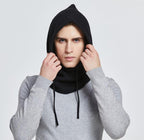 Unisex Knit Scarf Hood Hat Winter Women Cashmere Beanie Bonnet Lady Wool Neck Protect Balaclava Skellies Men Hooded Fashion Balaclava Shawl Women Winter Hat Soft Knitted Hooded Neck Collar Cap Beanie Hat Warm Scarf Unisex Bonnet Hooded Sc Stevvex