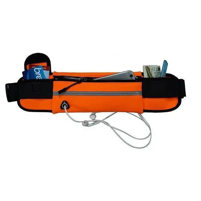 Unisex Lightweight Sport Pouch Classic Ultra-Thin Waterproof Mini Fanny Pack Unique Design Runners  Jogging Pocket Belt Stevvex