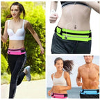 Unisex Lightweight Sport Pouch Classic Ultra-Thin Waterproof Mini Fanny Pack Unique Design Runners  Jogging Pocket Belt Stevvex