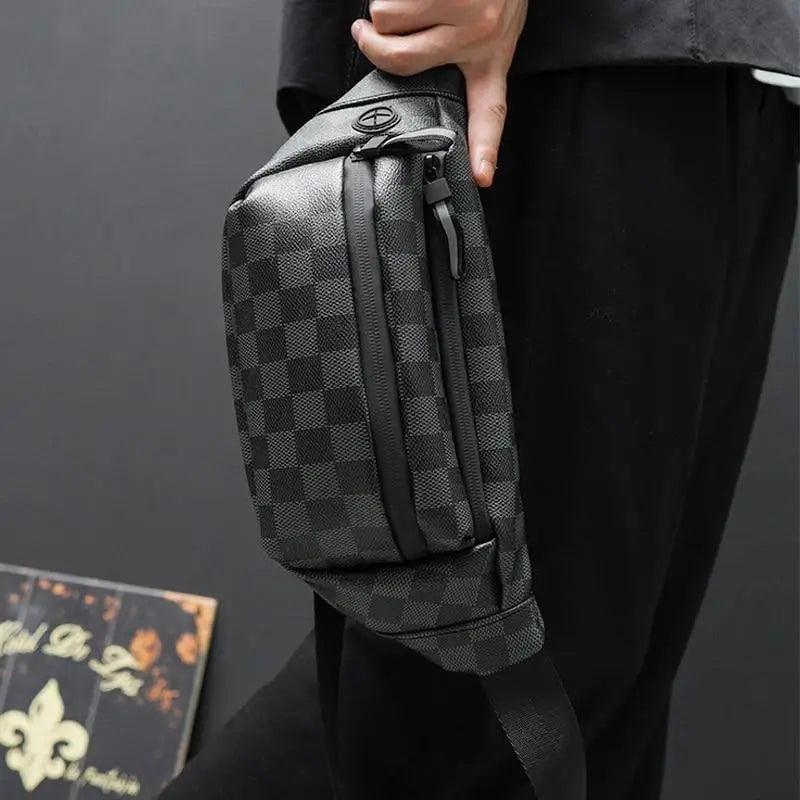 Unisex Luxury Black Fanny Pack Women Belt Bag Waist Purse Cross Body Bag Bum Fashionable Waist Bag For Traveling Stevvex