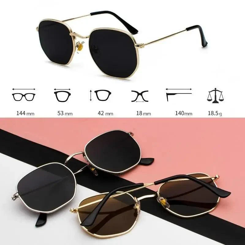 Unisex Luxury Summer Square Men Sunglasses UV400 Sun Glasses Women Metal Frame Glasses Ladies Eyewear Stevvex