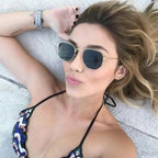 Unisex Luxury Summer Square Men Sunglasses UV400 Sun Glasses Women Metal Frame Glasses Ladies Eyewear Stevvex
