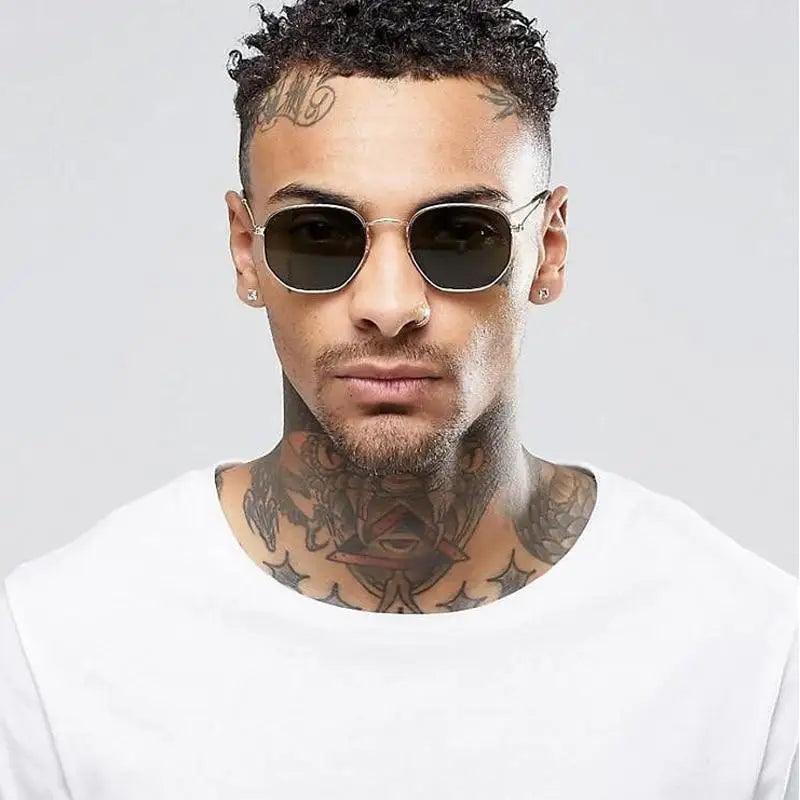 Unisex Luxury Summer Square Men Sunglasses UV400 Sun Glasses Women Metal Frame Glasses Ladies Eyewear Stevvex