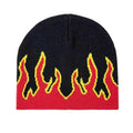 Unisex Modern Fire Design Soft Warm Beanies Comfortable Winter One Size Caps For Men And Women Stevvex