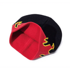 Unisex Modern Fire Design Soft Warm Beanies Comfortable Winter One Size Caps For Men And Women Stevvex