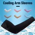 Unisex One Size Compression Cooling Sleeves UV Sun Protection Cooling Arm Sleeves With Thumb Hole Compression Sports Tattoo Cover Up Sleeve For Sports Long Arm Cover Anti-Slip Warmers Outdoor Sports Sunblock Cover Stevvex